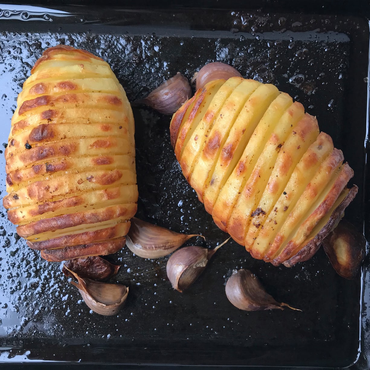 Alastair Little's hasselback potatoes.