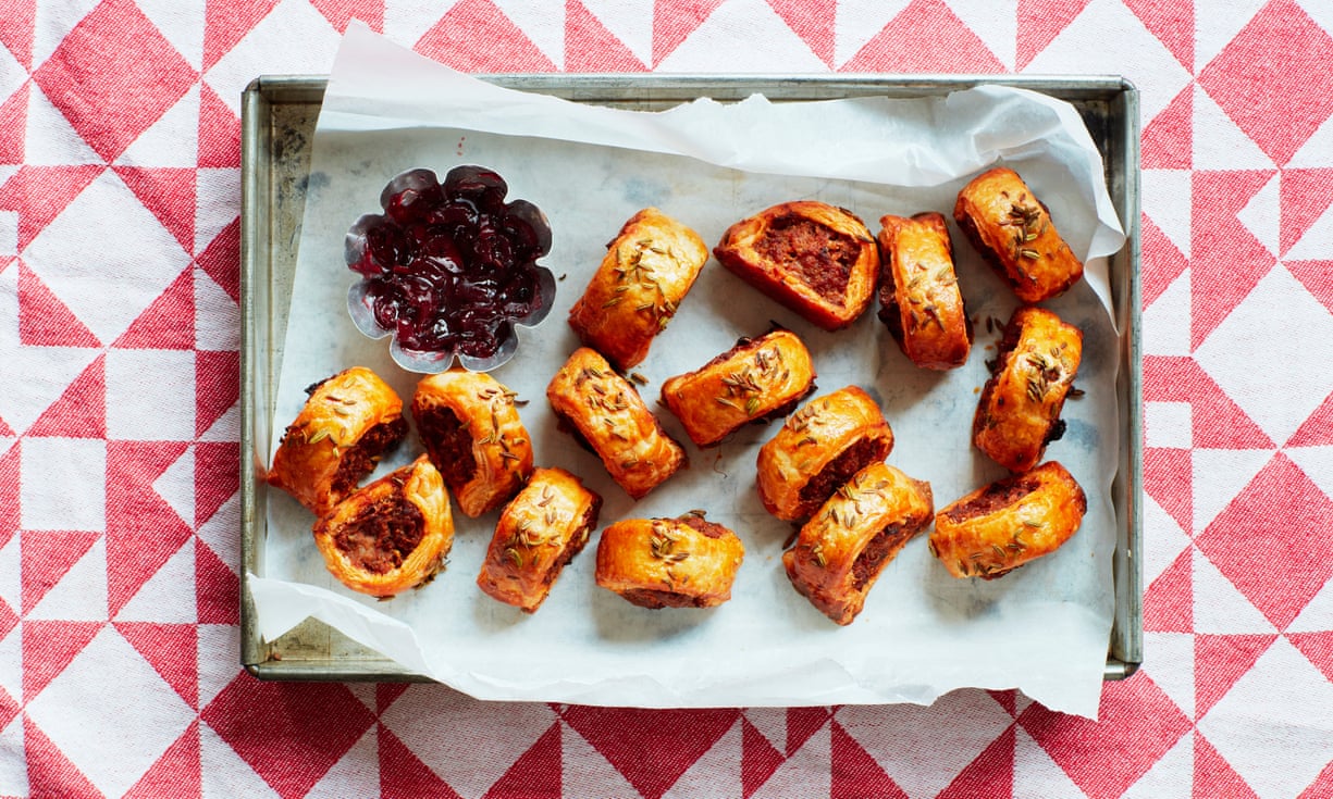 Thomasina Miers' Indian-spiced sausage rolls,